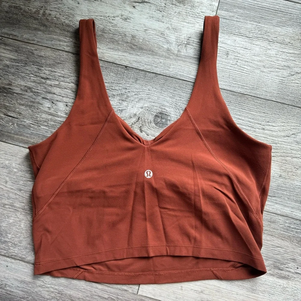 lululemon align tank - gathered front dark terracotta - Picture 5 of 11